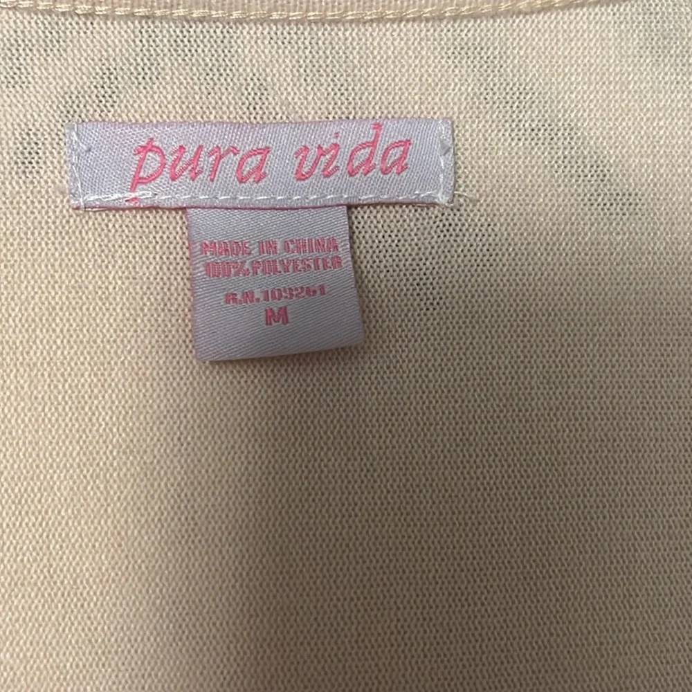 Pura Vida Costa Rica Boho crochet detail beach dress - Picture 3 of 5